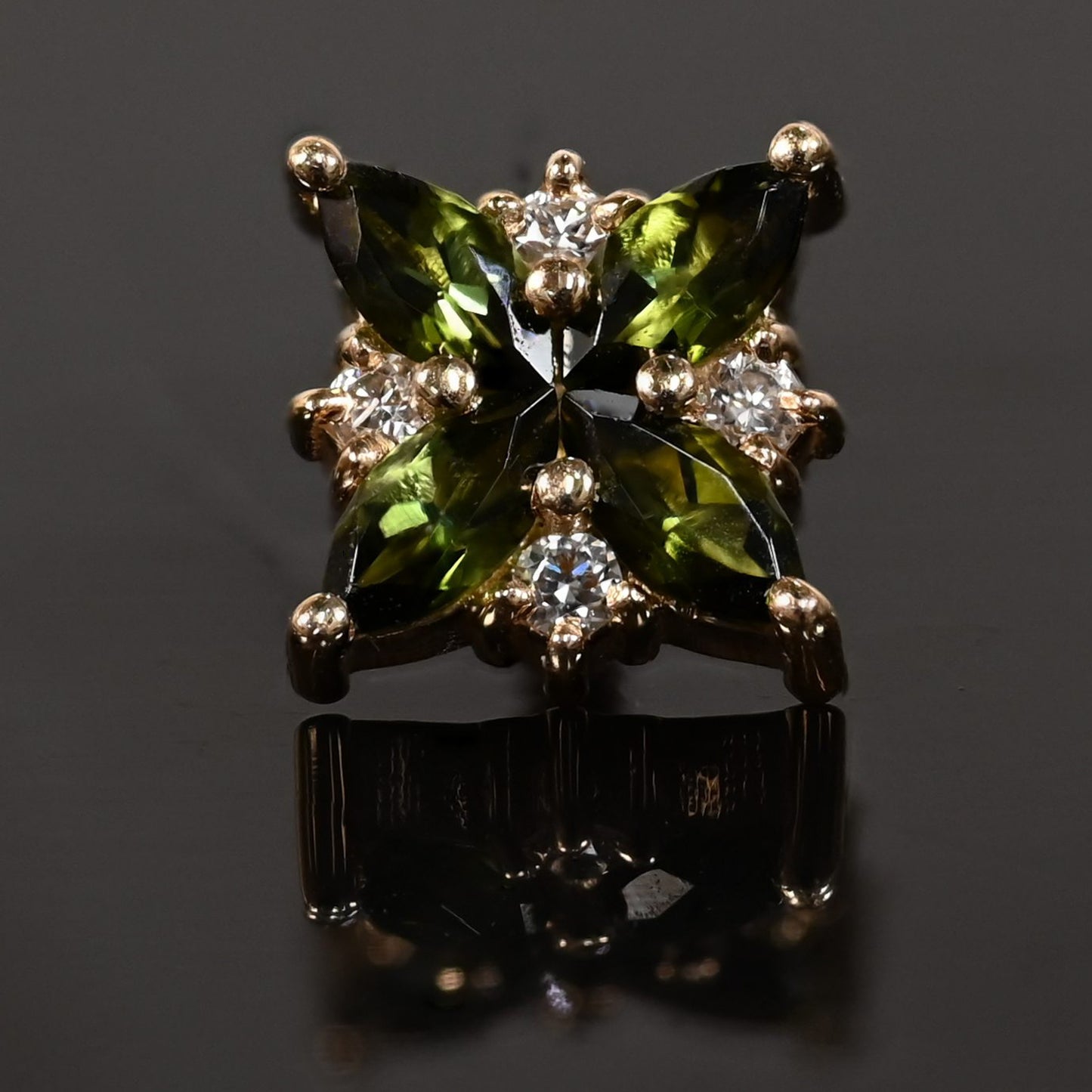 Tiny Pleades with Diamond and Tourmaline